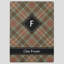 Clan Fraser Weathered Hunting Tartan Clipboard