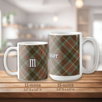 Clan Fraser Weathered Hunting Tartan Coffee Mug