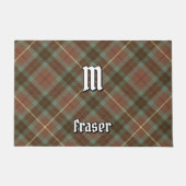 Clan Fraser Weathered Hunting Tartan Doormat (Front)
