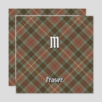Clan Fraser Weathered Hunting Tartan Invitation
