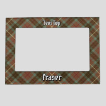 Clan Fraser Weathered Hunting Tartan Magnetic Frame