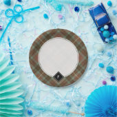 Clan Fraser Weathered Hunting Tartan Paper Plates (Party)