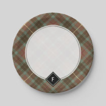 Clan Fraser Weathered Hunting Tartan Paper Plates