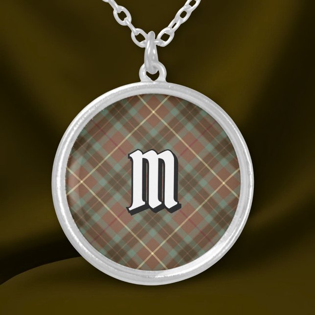 Clan Fraser Weathered Hunting Tartan Silver Plated Necklace (Creator Uploaded)