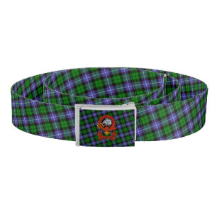 Clan Galbraith Belt with Clan Crest and Tartan