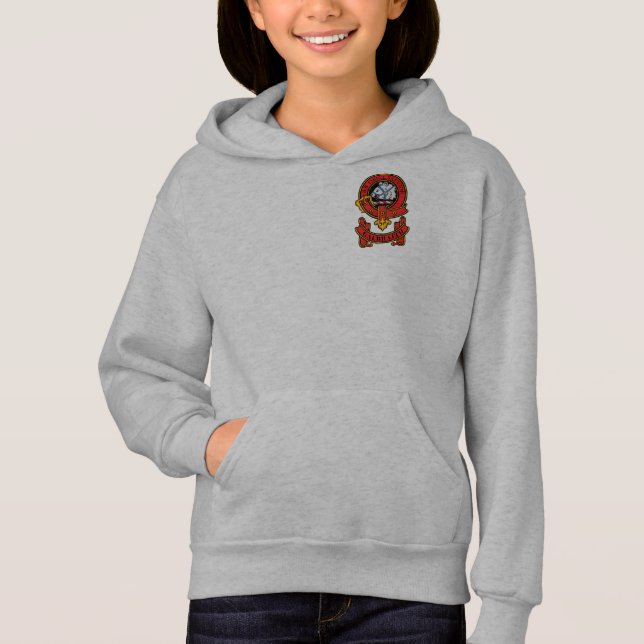 Clan Galbraith Girls Hoodies with Clan Crest (Front)