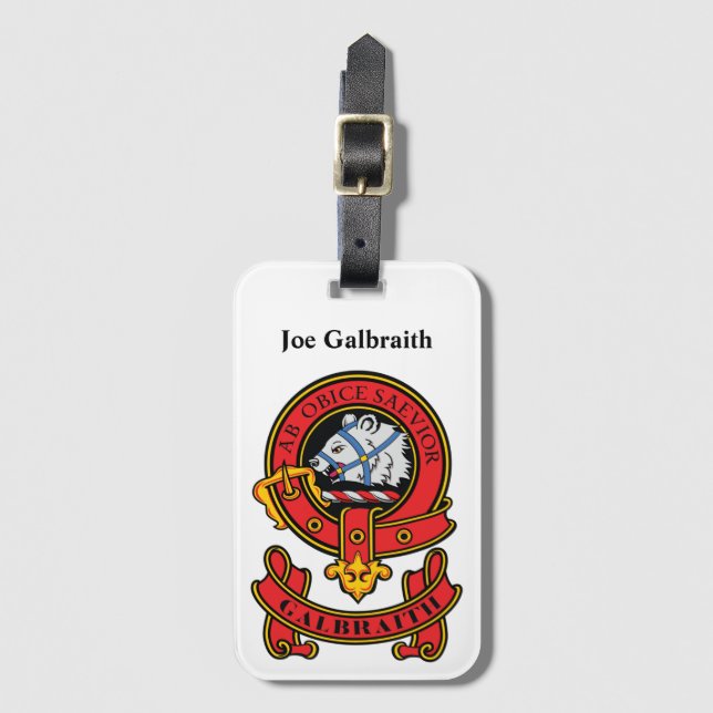 Clan Galbraith Luggage Tag (Front Vertical)