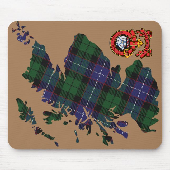 Clan Galbraith Mouse Pad with Clan Crest (Front)