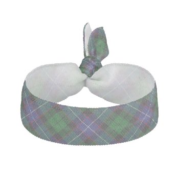 Clan Galbraith Scottish Accents Blue Green Tartan Hair Tie by OldScottishMountain at Zazzle