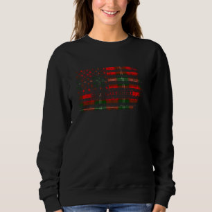 Clan Gartshore Scottish tartan US flag kilt Scotla Sweatshirt