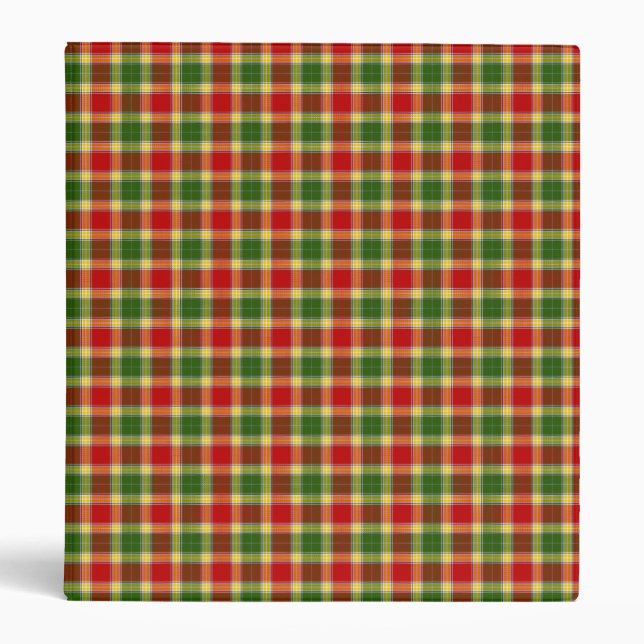 Clan Gibson Tartan 3 Ring Binder (Front)