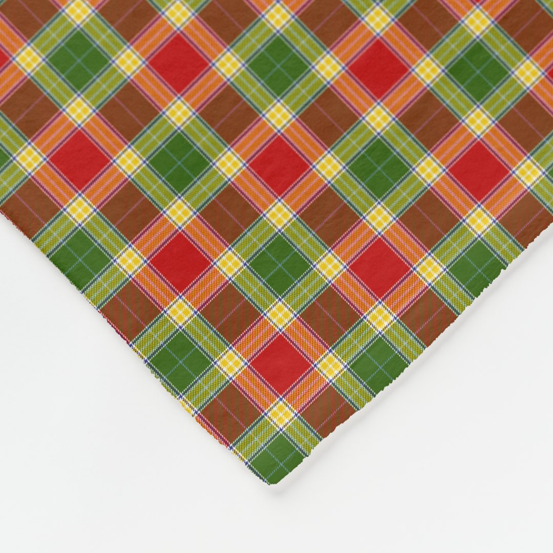 Clan Gibson Tartan Fleece Blanket Zazzle