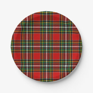 Clan Gillespie Tartan Paper Plates