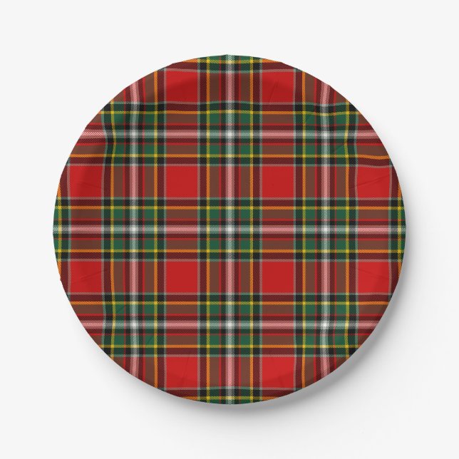 Clan Gillespie Tartan Paper Plates (Front)