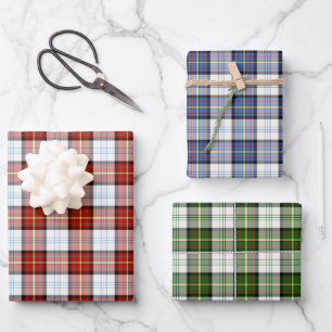 Clan Gillies Dress Tartan Variations Wrapping Paper Sheets