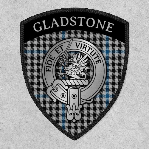Clan Gladstone EDIT Crest  Tartan Patch