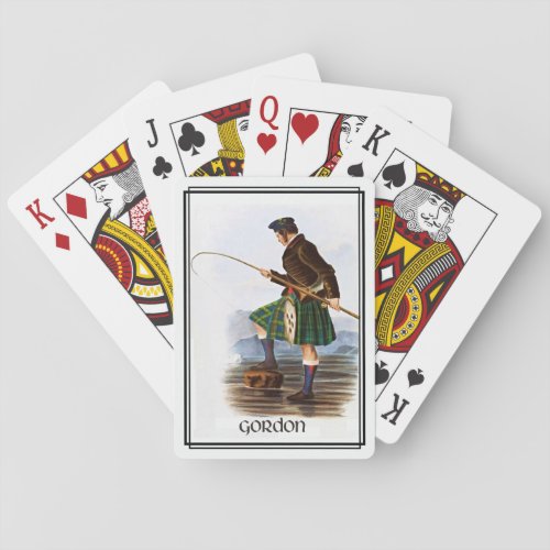 Clan Gordon Classic Scotland Poker Cards