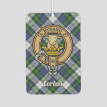 Clan Gordon Crest over Dress Tartan Air Freshener