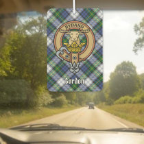 Clan Gordon Crest over Dress Tartan Air Freshener