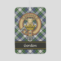 Clan Gordon Crest over Dress Tartan Air Freshener