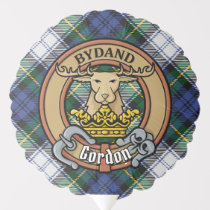 Clan Gordon Crest over Dress Tartan Balloon