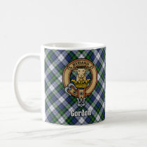 Clan Gordon Crest over Dress Tartan Coffee Mug