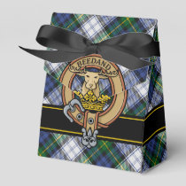 Clan Gordon Crest over Dress Tartan Favor Box