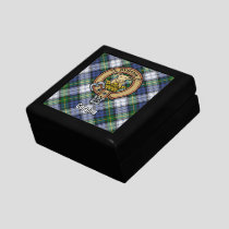 Clan Gordon Crest over Dress Tartan Gift Box