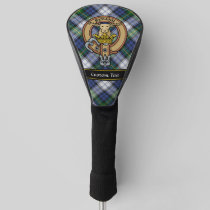 Clan Gordon Crest over Dress Tartan Golf Head Cover