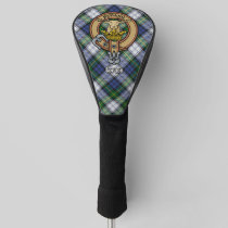 Clan Gordon Crest over Dress Tartan Golf Head Cover