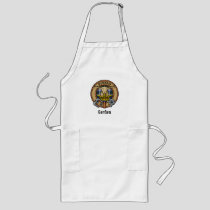 Clan Gordon Crest over Dress Tartan Long Apron