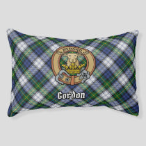 Clan Gordon Crest over Dress Tartan Pet Bed