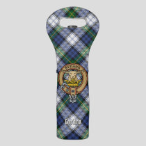 Clan Gordon Crest over Dress Tartan Wine Bag