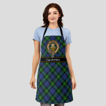 Clan Gordon Crest over Tartan Apron