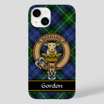 Clan Gordon Crest over Tartan Case-Mate iPhone 14 Case