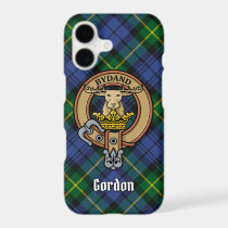 Clan Gordon Crest over Tartan iPhone 17 Case