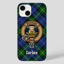 Clan Gordon Crest over Tartan Case-Mate iPhone 14 Case