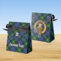 Clan Gordon Crest over Tartan Favor Box