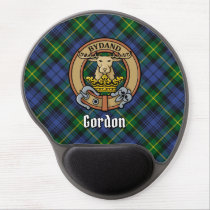 Clan Gordon Crest over Tartan Gel Mouse Pad