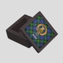 Clan Gordon Crest over Tartan Gift Box
