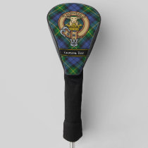 Clan Gordon Crest over Tartan Golf Head Cover