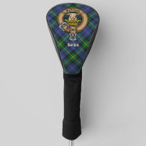 Clan Gordon Crest over Tartan Golf Head Cover