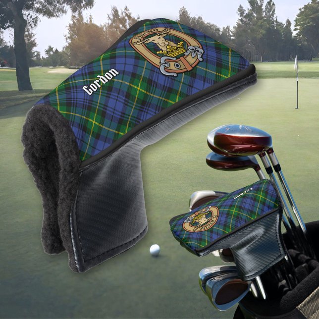 Clan Gordon Crest over Tartan Golf Head Cover (Creator Uploaded)