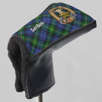 Clan Gordon Crest over Tartan Golf Head Cover