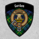 Clan Gordon Crest Over Tartan Patch at Zazzle