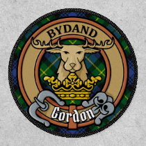 Clan Gordon Crest over Tartan Patch