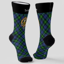 Clan Gordon Crest over Tartan Socks