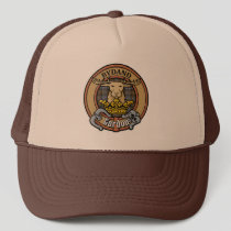 Clan Gordon Crest over Weathered Tartan Trucker Hat