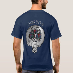 Clan Gordon Crest & Red Tartan T-Shirt