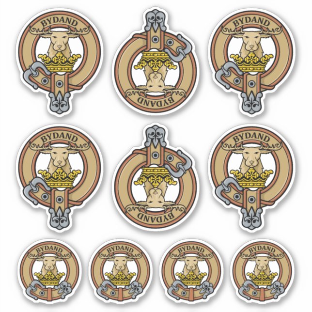 Clan Gordon Crest Sticker Set (Front)